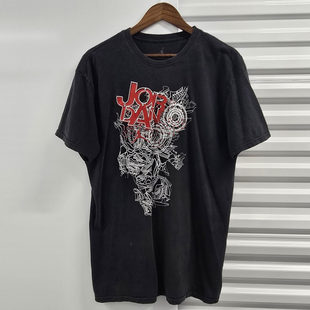 Jordan Graphic T Shirt Mens XL Black Sneaker Collage Jumpman Basketball Tee